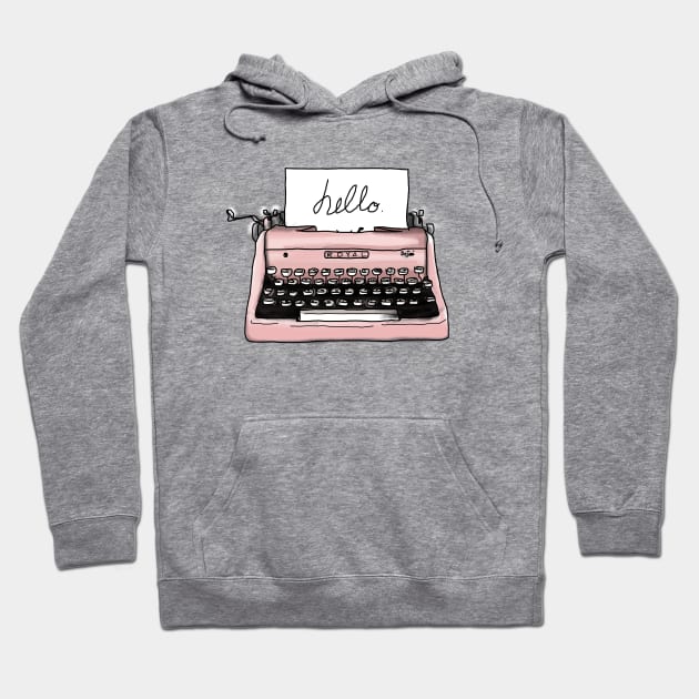 Writer Gift. Antique typewriter, Freedom of Speech. Perfect present for mom mother dad father friend him or her Hoodie by SerenityByAlex